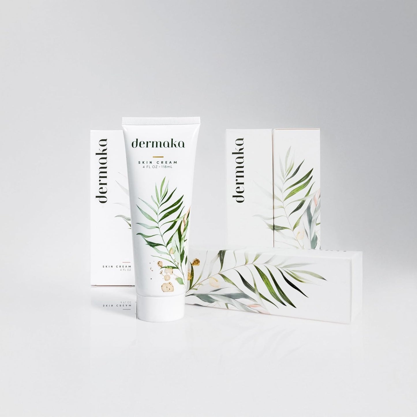 Dermaka All-Natural Skin Soothing Cream 4 Ounce – Moisturizing Lotion with Arnica, Green Tea, Chamomile & Vitamin E – Hydrating, Fast-Absorbing & Non-Greasy Formula for Healthy-Looking Skin-Velvo Beauty