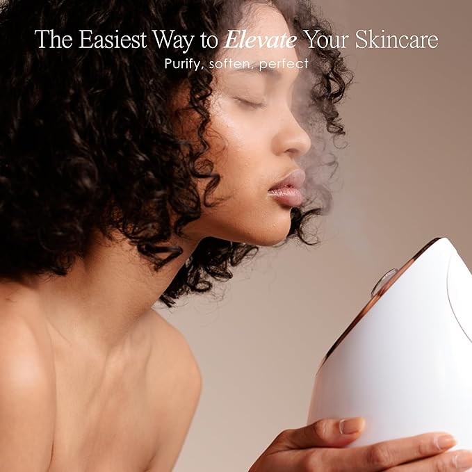 Sensa | Nano Ionic Facial Steamer by Project E Beauty | Deep Pore Cleansing | Warm Mist Sprayer | Detoxify & Clarify Complexion | Moisturize & Hydrate | Home Face Sauna | with 3 Essential Oil Baskets-Velvo Beauty