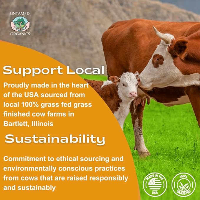 Untamed Organics Just Tallow 100% Grass-Fed Grass-Finished Beef Tallow Balm For Skin Care - Full Body & Face Moisturizer For Sensitive Skin, Eczema - All-Purpose Pure Tallow Cream (Unscented) 2 oz-Velvo Beauty