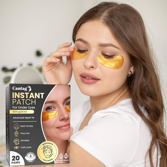 Under Eye Patches | Under Eye Mask | Under Eye Treatment | Eye Care for Women | Eye Gel Pads for Eye | Under Eye Patches for Puffy Eyes, Dark Circles and Puffiness-Velvo Beauty