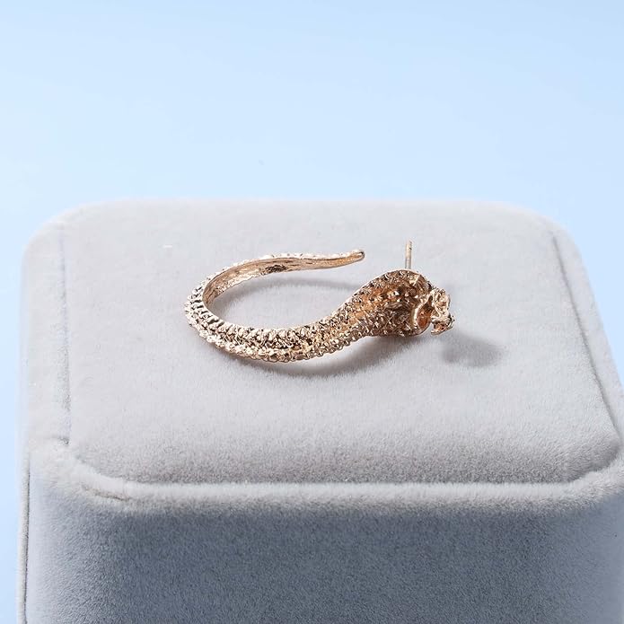 Vintage Snake Studs Earrings Gold Snake Dangle Earrings Animal Serpent Earrings Punk Cool Snake Earrings Jewelry for Women Girls Gifts-Velvo Beauty