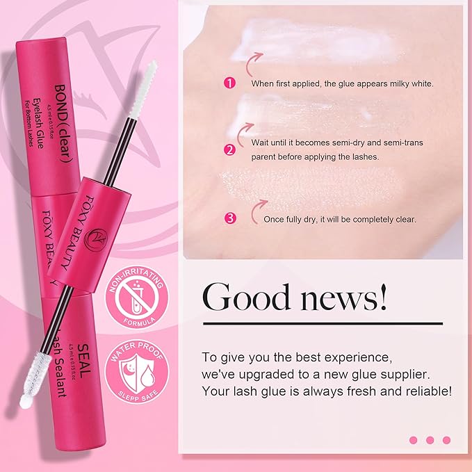 Nova Lash Clusters Kit - 360 pcs Lash Clusters Natural Look Invisible Band Eyelash Clusters Lash Extension Kit with Bond and Seal 0.07D D Curl WideSpan Cluster Eyelash Extension Kit 8-16mm DIY at Home-Velvo Beauty