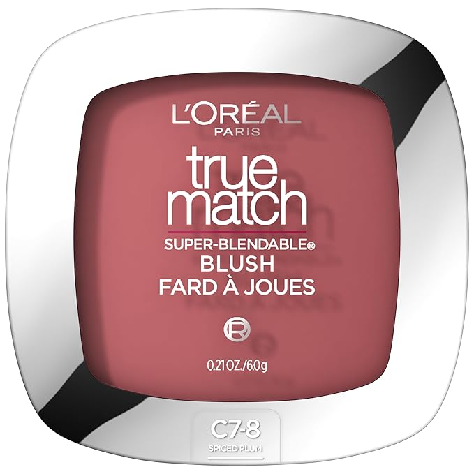 L'Oreal Paris True Match Super-Blendable Blush, Spiced Plum, 0.21 oz.-Velvo Beauty
