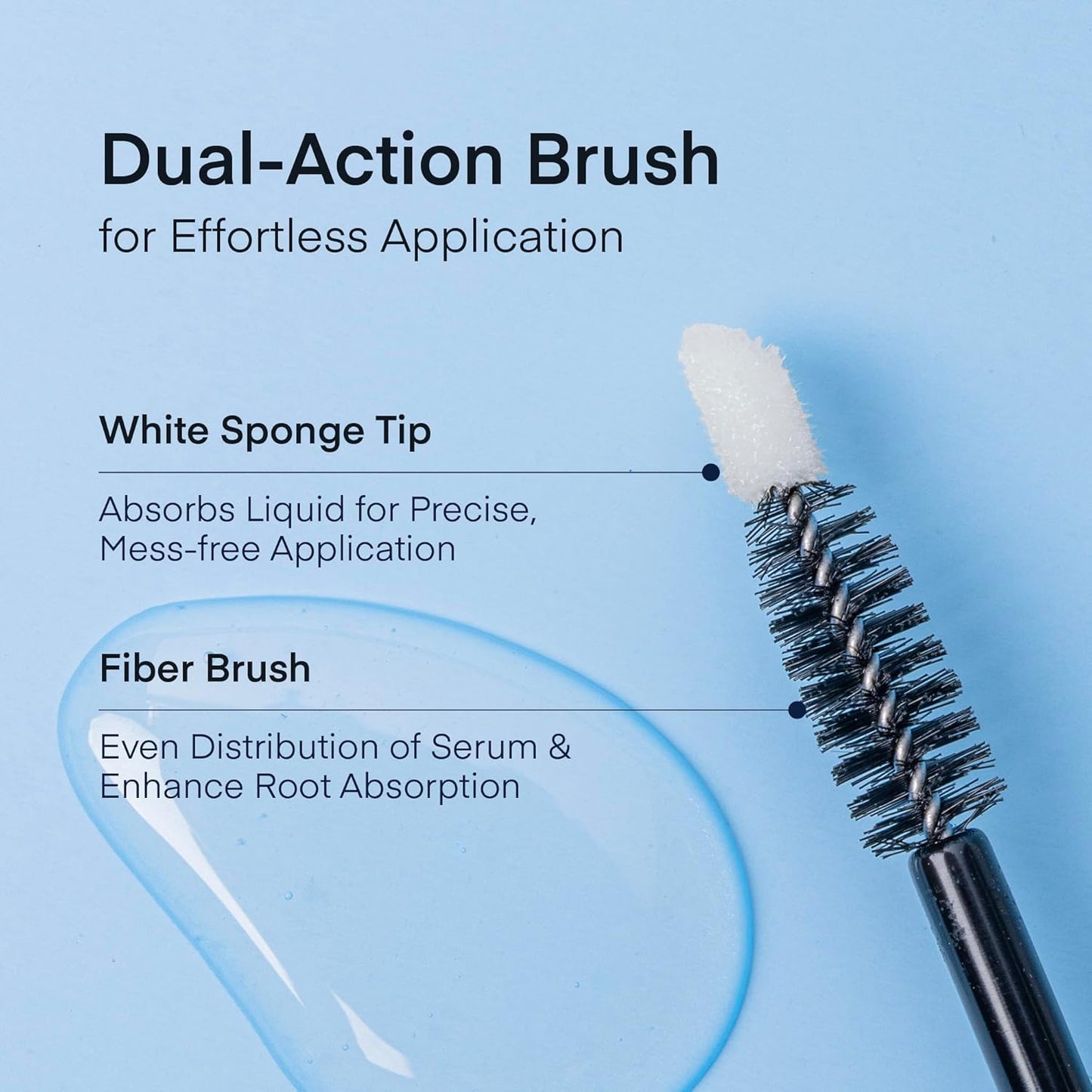 Natural Eyelash Serum with Eyebrow Serum Set - Boost Eyelash Growth Enhancer for Longer, Thicker, Fuller-Looking Lashes and Brows - Gentle & Effective Formular [3 mL + 5mL]-Velvo Beauty