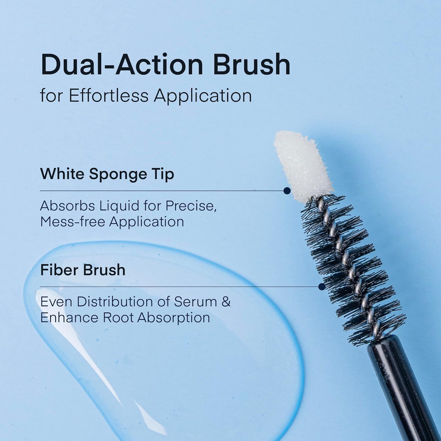 Natural Eyelash Serum with Eyebrow Serum Set - Boost Eyelash Growth Enhancer for Longer, Thicker, Fuller-Looking Lashes and Brows - Gentle & Effective Formular [3 mL + 5mL]-Velvo Beauty