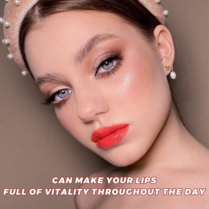 Lip Glow Oil Set, 2 Pcs Comforts Plumping Lip Oil, Refreshes Hydrating Lip Gloss Oil, Non-sticky Lip Plumper Gloss, Nourishing Lip Oil Tinted Lip Balm Lip Care, Soothes Tinted Lip Oil For Dry Lip-Velvo Beauty