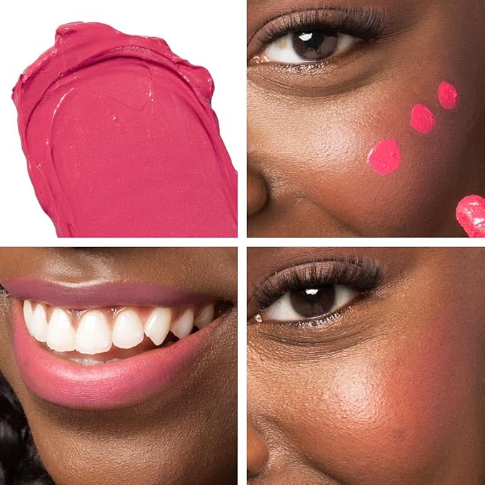 Palladio Liquid Blush for Cheeks & Lips 2-in-1 Makeup Face Blush, Weightless Cream Formula, Smudge Proof Long-Wearing Pigmented Blush, Natural Look Makeup Face Blushes, Dewy Finish, Deep Fuchsia-Velvo Beauty