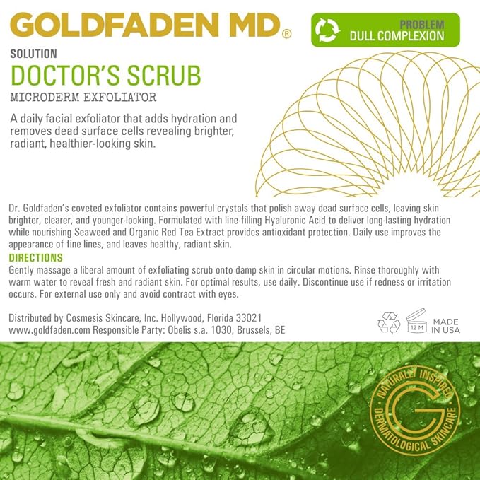 GOLDFADEN MD Duo Kit Bright Eyes and Doctors Scrub for Radiant Healthy Looking Skin-Velvo Beauty