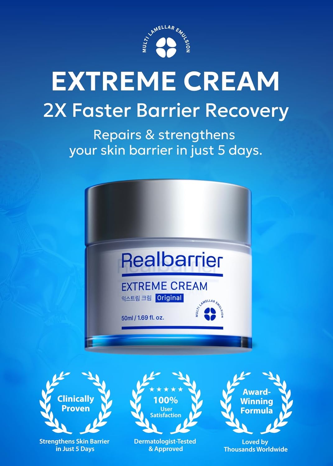 Real Barrier | Extreme Cream | Korean Moisturizer Face Cream, Korean Skin Care | Rich Face Lotion for Sensitive Skin | Hydrating Face Moisturizer with Hyaluronic Acid and Ceramides | 1.69 fl oz (50ml)-Velvo Beauty