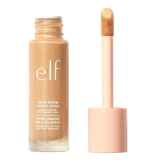 e.l.f. Halo Glow Liquid Filter, Complexion Booster For A Glowing, Soft-Focus Look, Infused With Hyaluronic Acid, Vegan & Cruelty-Free, 5 Medium/Tan-Velvo Beauty