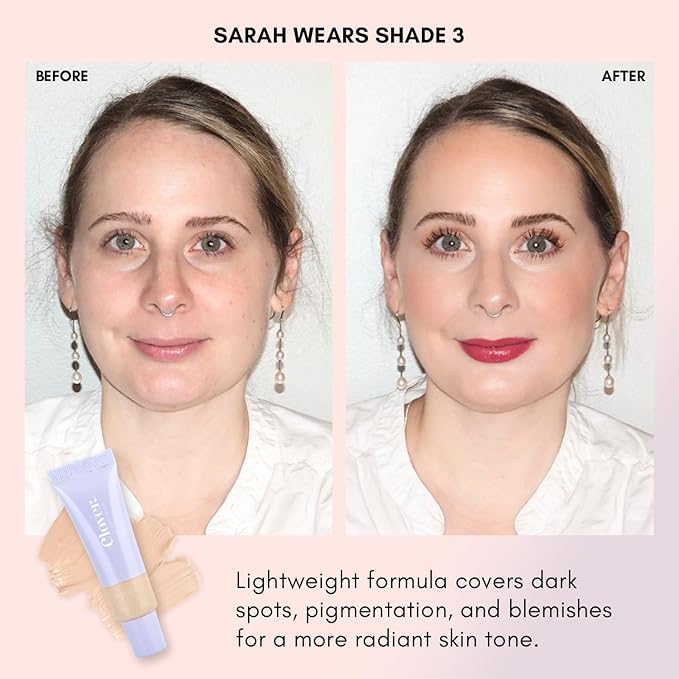 Clover Skin Is In Serum Foundation | Hydrating Face Serum, Lightweight Foundation, Cruelty-Free & Vegan | With Squalane And Sunflower Seed Wax | 30 ml - Shade 03 (Fair)-Velvo Beauty