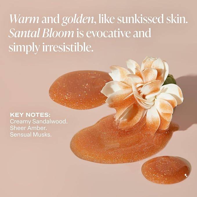 Saltair Shimmering Body Oil - Santal Bloom Scented Dry Oil Moisturizer with Light-Reflecting Pearl Pigments. Moisturizing Glow for All Skin Types - 4 Fl Oz-Velvo Beauty