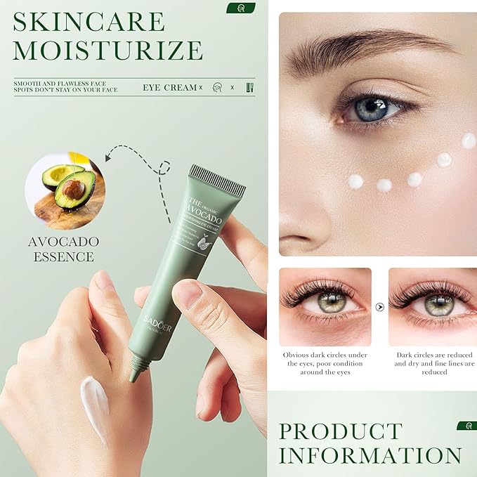 Avocado Facial Skin Care Sets & Kits, 4 pcs Skin Care Routine Kit For women, Skincare Products Set with Toner, Lotion, Eye Cream, Hydrating Skincare set for all skin types, Anti Aging facial kit.-Velvo Beauty