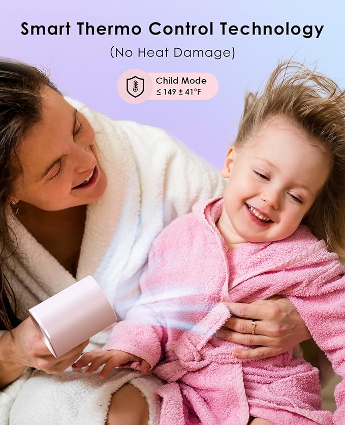 Hair Dryer with Diffuser for Curly Hair, Negative Ionic Hairdryer, High-Speed Blow Dryer with 110, 000 RPM Brushless Motor, Fast Drying Lightweight Travel Hairdryer, Low Noise Quiet Hair Dryers-Velvo Beauty