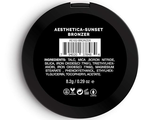 Aesthetica Sunset- Matte Bronzing Powder Makeup Contouring Powder - Vegan & Cruelty Free-Velvo Beauty