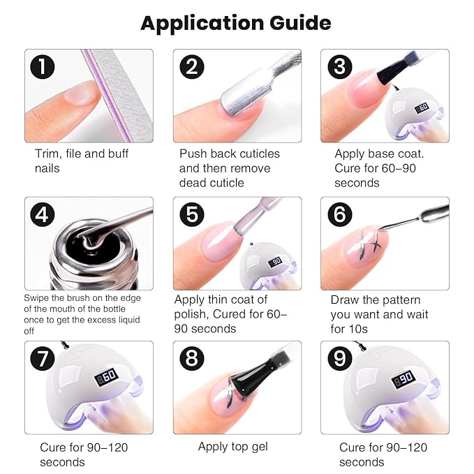 RARJSM Nude Gel Nail Polish Set 6 Colors with Metallic Silver Chrome Gel Liner Sheer Jelly Gray Pale Rose Apricot Pink GelPolish Transparent French Manicure Neutral GelVarnish LED UV Curing Requires-Velvo Beauty