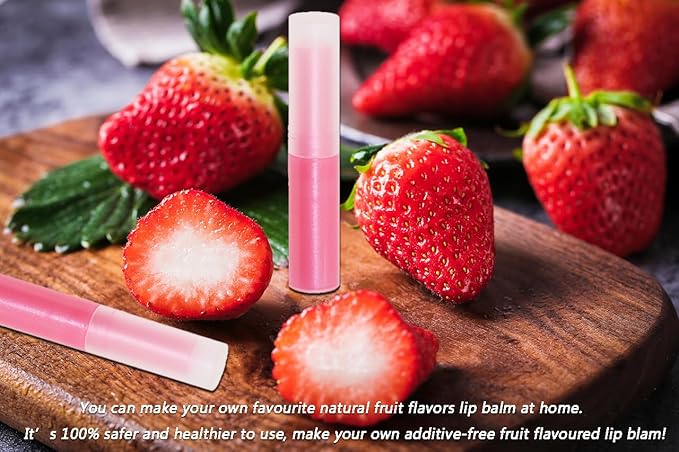 0.14oz Empty Flavored Lip Balm Container Tubes Plastic Homemade Moisturizing Lip Stick with Caps Bulk Fit for Women Adult DIY Making Supplies, 25 Count (Red)-Velvo Beauty