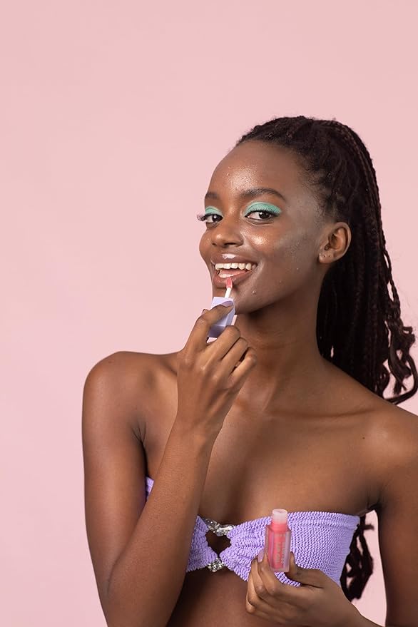 SPF50 Glow & Go Lip Oil: Lip Oil with SPF, Moisturizes and Protects Lips, 4.5ml in Watermelon-Velvo Beauty