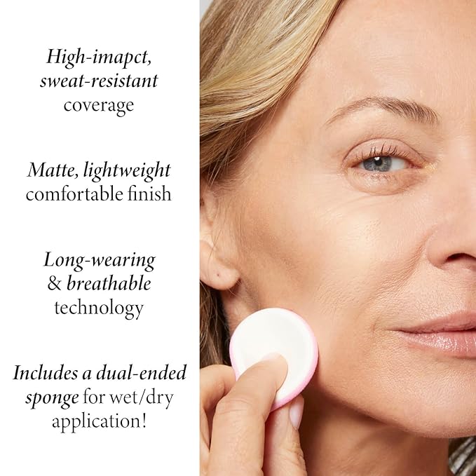 LAURA GELLER NEW YORK Baked Double Take Powder Foundation - Medium - Buildable Medium to Full Coverage - Matte Finish-Velvo Beauty