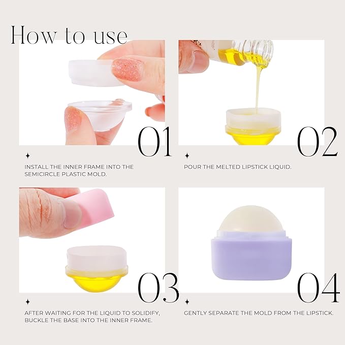 0.25 oz（7g） Empty Lip Balm Square Containers Tubes Lipstick 12 Pieces for Make Natural Lip Balm Lip Care - DIY & BPA FREE (Purple)-Velvo Beauty