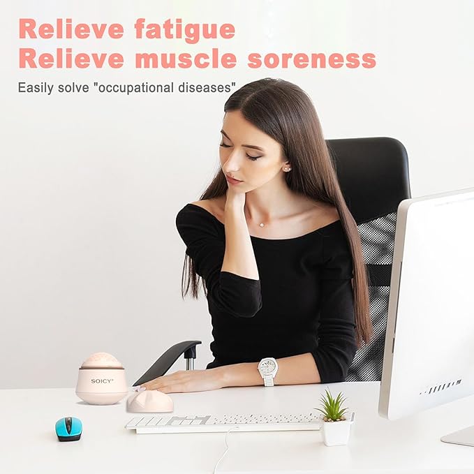 Leeshine Ice Roller Ball for Face and Eyes - Facial Skin Care Tools with a Large Roller and Carry Case Self Care Gift.Men Women (S50-Pink)-Velvo Beauty