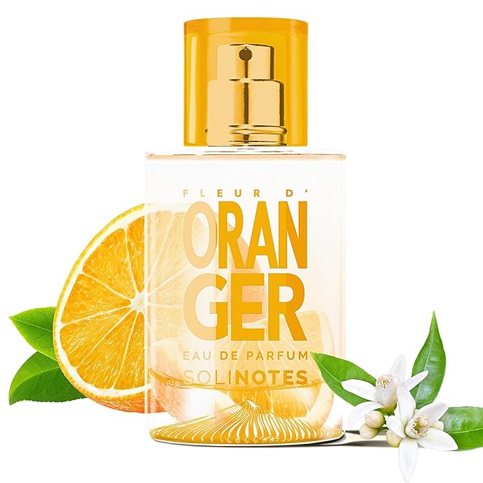 Solinotes Orange Blossom Perfume for Women & Men, 1.7 Fl Oz/ 50 ML Eau De Parfum, Delicate Floral and Soothing Scent with Premium Ingredients - Clean Perfume, Cruelty Free, Vegan, Made in France-Velvo Beauty