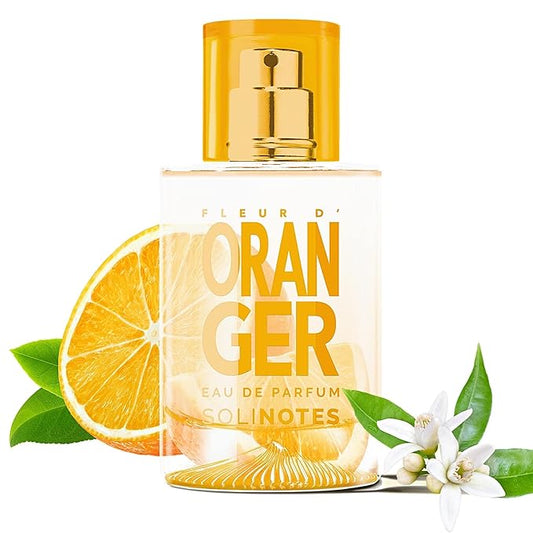 Solinotes Orange Blossom Perfume for Women & Men, 1.7 Fl Oz/ 50 ML Eau De Parfum, Delicate Floral and Soothing Scent with Premium Ingredients - Clean Perfume, Cruelty Free, Vegan, Made in France-Velvo Beauty