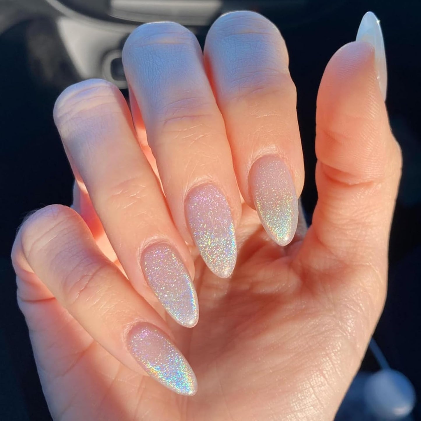 Born Pretty Magnetic Gel Nail Polish Silver Holographic Cat Magnetic Eye Gel Polish Nail Gel Soak Off Nail Art Salon Manicure Collection Gift-Velvo Beauty