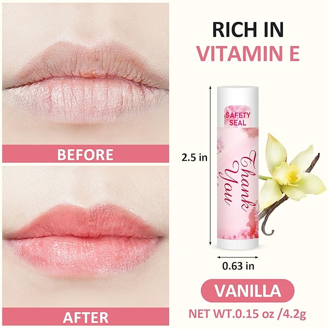 DMSKY 60 Pcs Wedding Bridal Shower Lip Balm Bulk, Bachelorette Souvenir & Baby Shower Favors, Wedding Party Favors for Guests, Thank You Gifts for Women Coworker Staff-Velvo Beauty