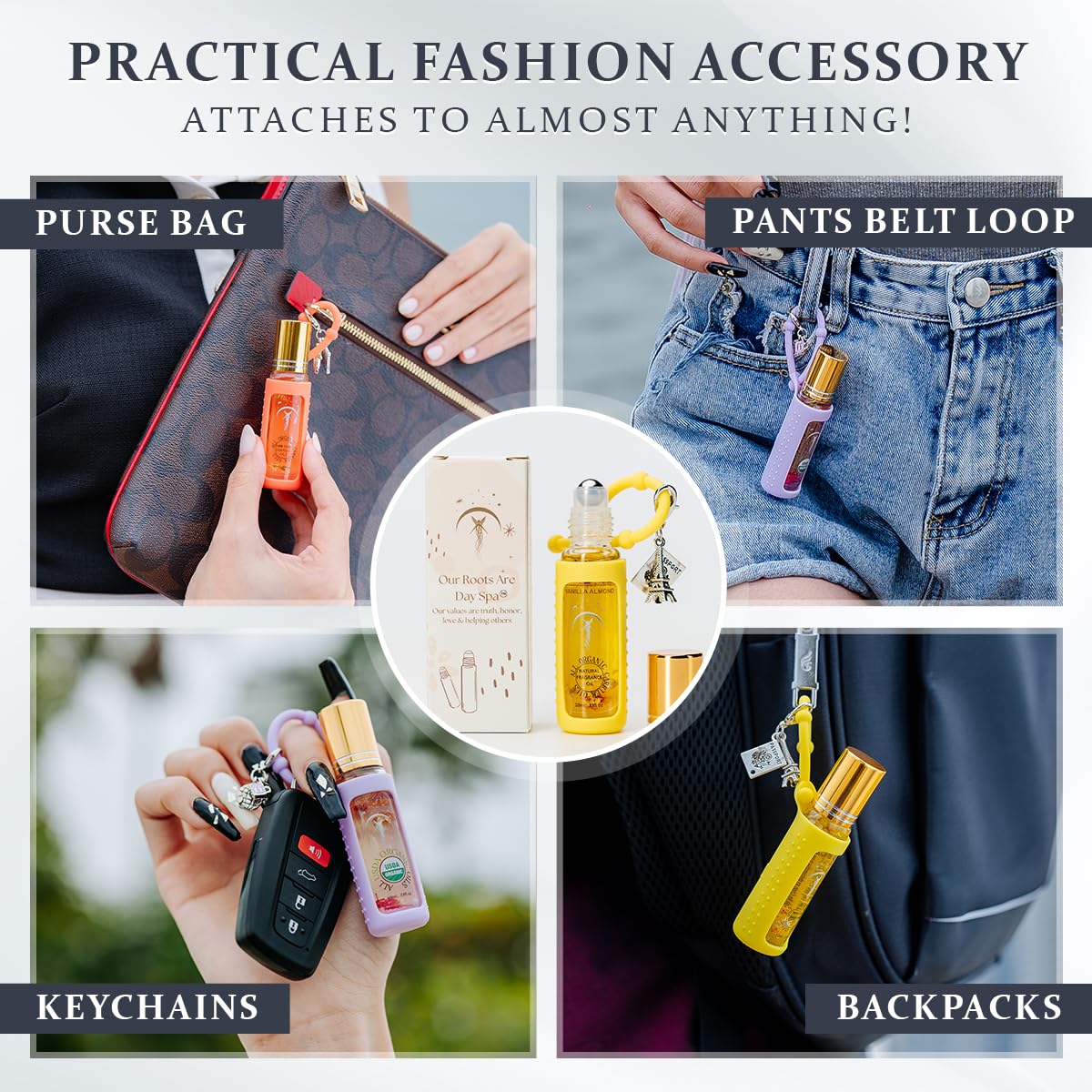 Vanilla Almond Organic Nail Cuticle Oil Pen with Jojoba, Coconut MCT, and Rosehip for Nail Hydration, Growth & Strength, Travel Size Keychain(0.34 Fl Oz)-Velvo Beauty