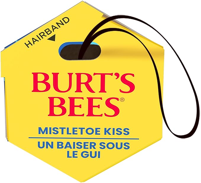 Burt's Bees Mistletoe Kiss Pink, Pomegrante, Peony, Hibiscus Lip Balm and Shimmer Holiday Collection Gift Set of 3-1 Count-Velvo Beauty