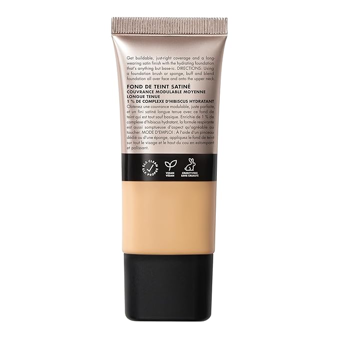 e.l.f. Soft Glam Foundation, Medium Coverage, Long-Lasting & Buildable Foundation For A Smooth, Satin Finish, Vegan & Cruelty-Free, 24 Light Warm-Velvo Beauty