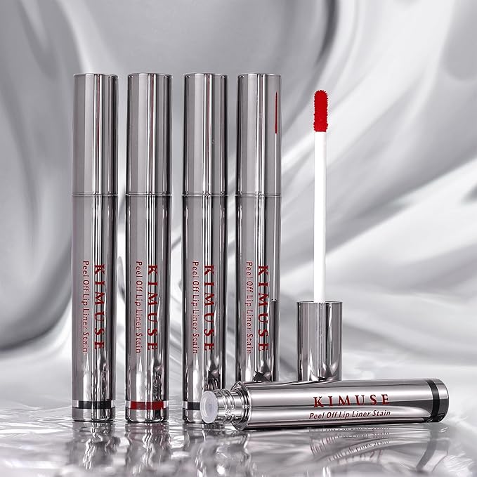 KIMUSE Peel Off Lip Liner Stain, Long Lasting Lip Tint Stain, Waterproof, Transfer-Proof, Highly Pigmented Color Lip Stain Liner, Matte Finish-Velvo Beauty