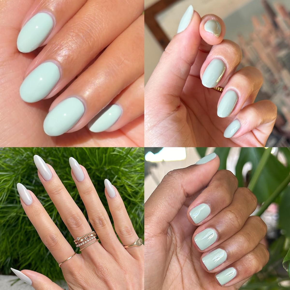 Olive & June Gel Polish | UV LED Nail Lamp Needed | Long Lasting Formula | Up to 21 Days of Wear | Damage-Free Removal | Salon-Quality Manicure, Pedicure at Home | KMC | Pastel Sage-Velvo Beauty