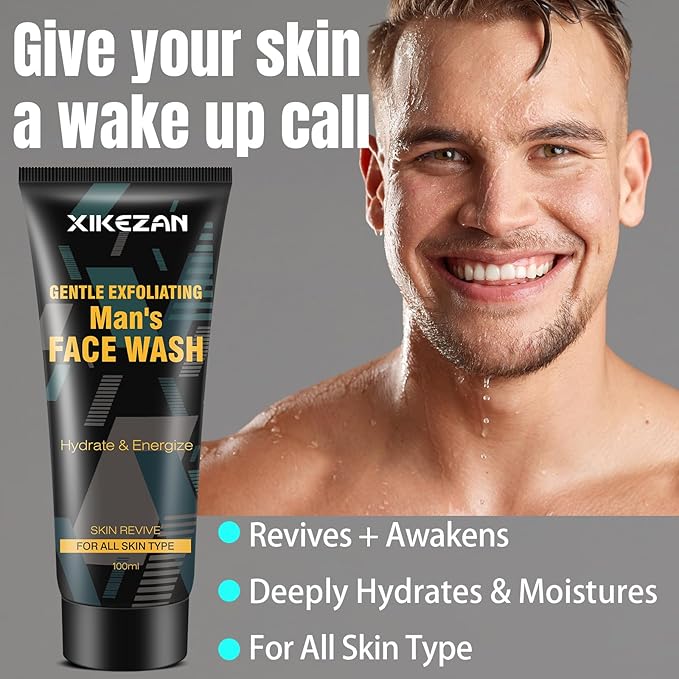 Gifts for Men,Mens Body Wash Gift Set Cleansing & Hydrating Skin w/Face Wash,Deodorant,Sandalwood & Cologne 3 in 1 Hair,Face & Body Wash,Mens Stocking Stuffers Christmas Gifts for Men Him Dad Husband-Velvo Beauty