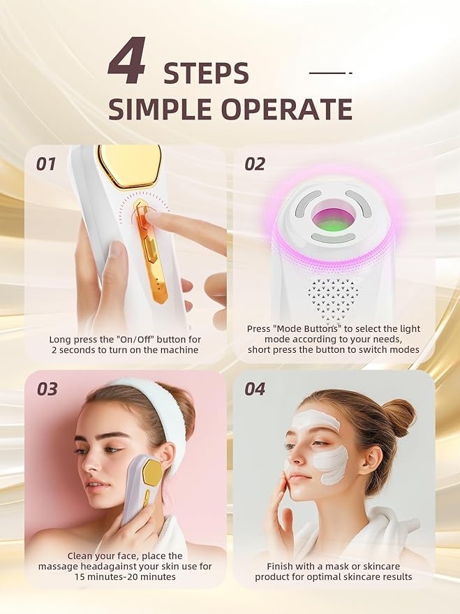 Facial Massager Tool, Beauty Device for Face and Full Body, Portable Face Lift Device for Skin Care, Against Dullness, Neck Massager for Women-Velvo Beauty