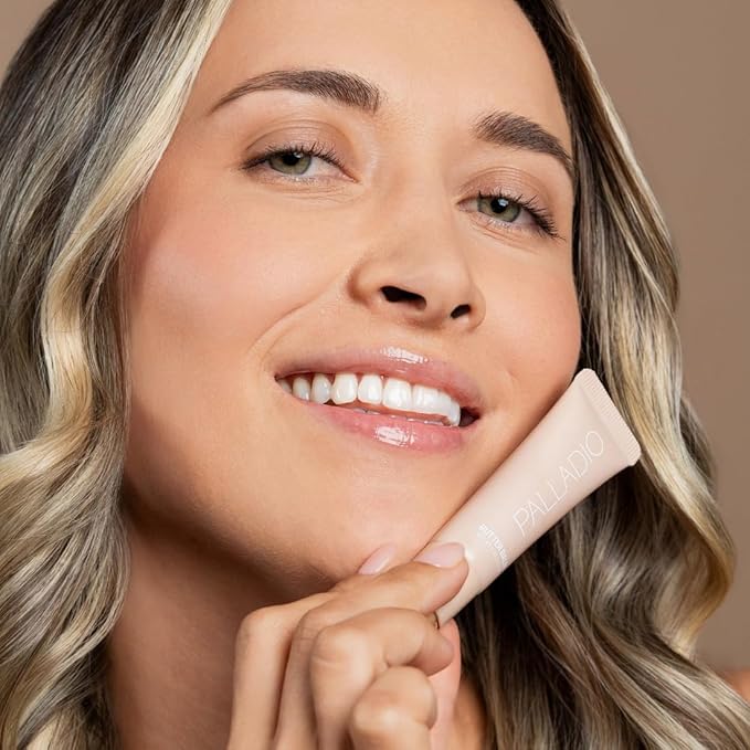 Palladio Butter Balm - Hydrating Lip Balm with Sheer Tint, Aloe, Peptides, Shea Butter, and Vegan Formulation for Instant Moisture, Shine, and Soothing Lip Care, French Vanilla-Velvo Beauty