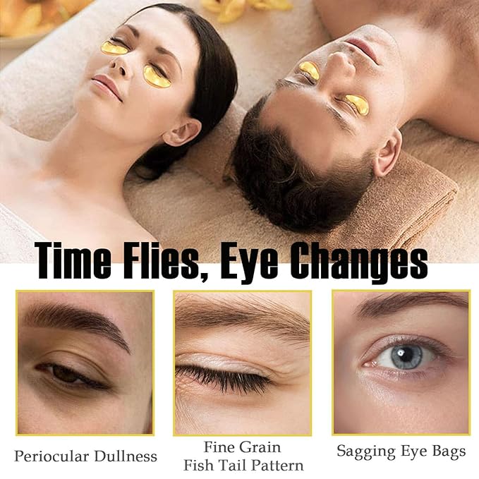 20 Pieces Lip Masks&24K Gold Gel Eye Masks,Crystal Collagen Under Eye Masks,Moisturizing Cherry Lip Patches Skin Care,Reducing Fine Lines & Dark Circle for Puffy Eyes,Birthday for Women-Velvo Beauty