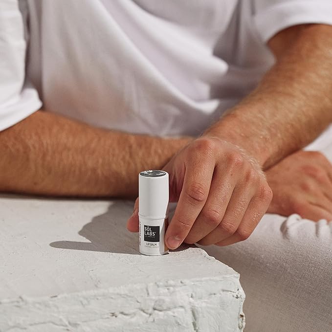 SPF 15 Lip Balm Sunscreen, Shea Butter Intensive Hydration, Revitalizing Antioxidants, Zinc UV Protection, Reduces Lip Lines, Oversized 11g Tube, Rejuvenating Lavender Mint-Velvo Beauty