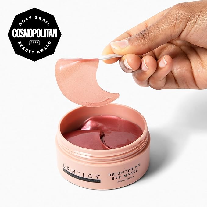 DRMTLGY Brightening Eye Masks (30 Pairs) - Caffeine Eye Masks for Dark Circles and Puffiness with Hyaluronic Acid, Eye Patches for Puffy Eyes - 2 pack-Velvo Beauty