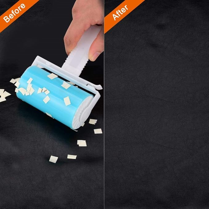 Washable Gel Lint Roller 4 Pack, Reusable Sticky Lint Roller Portable Dog Cat Pet Hair Remover Brush for Clothes, Pet Hairs, Travel Household, Carseats-Velvo Beauty