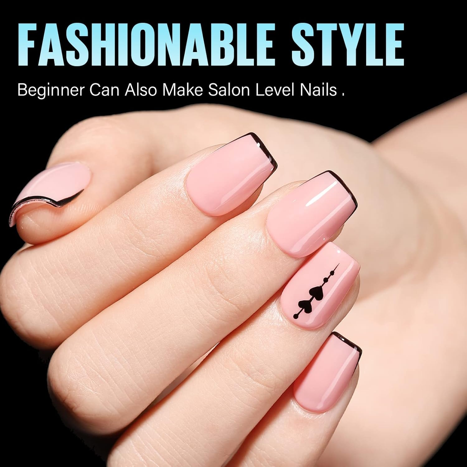 TOMICCA Short Coffin Nail Tips, 15 Sizes Full Cover Double Sided Matte Gel Nails, 240Pcs Acrylic Soft Pre Shaped Nail Tips Set for Nails Professional-Velvo Beauty