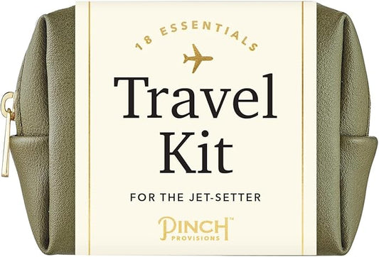 Pinch Provisions Travel Kit, includes 18 Must-Have Emergency Essential Items for Travelling, Ideal Road Trip or Airport Gift for Friends, Family & Peers, Portable Pouch-Velvo Beauty
