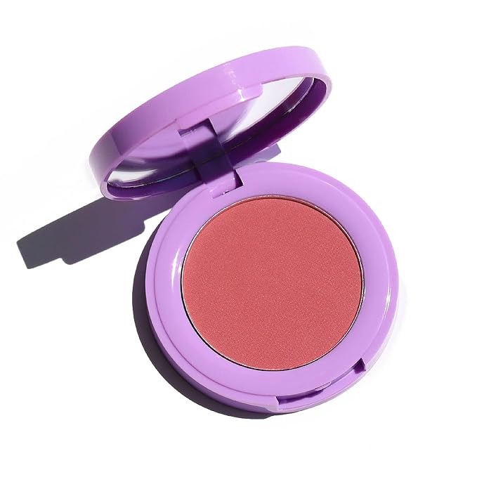 Half Caked In Bloom Powder Blush | vegan & cruelty-free, fragrance-free, highly pigmented, primer-infused | 3.8g (Soft Serve)-Velvo Beauty