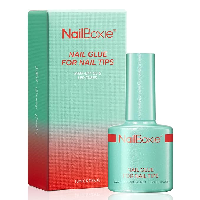 modelones Nail Glue for Nail Tips, 9 in One Glue for Press Ons, Clear Tips, Need U V Light Cured, 15ML-Velvo Beauty
