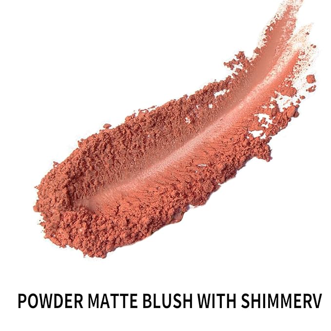Boobeen Powder Blush Matte Blush, Highly Pigmented Beauty Cream Blush Palette for Create A Natural Cheek Flushed Look, Rich Colors (C-07)-Velvo Beauty