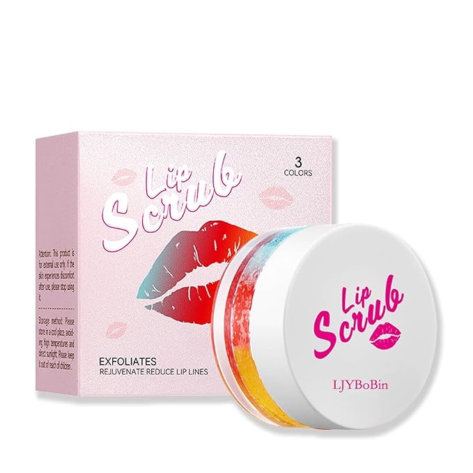 Nourishing Smooth Lip Scrub,Soft Long Lasting Moisturizing Lip Scrubber Exfoliator for Men & Women,Gentle Non-Greasy Sugar Scrub Lip Cares Moisturizer-Velvo Beauty