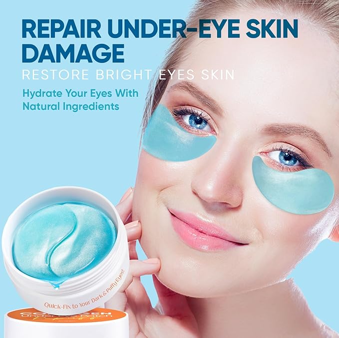 Under Eye Patches for Anti-Aging: 30 Pairs Retinol Collagen Gel Eye Pads - Reduces Wrinkles, Dark Circles, Eye Bags & Puffiness, Fine Lines Smoothing Treatment & Hydrating Eye Mask for Women-Velvo Beauty