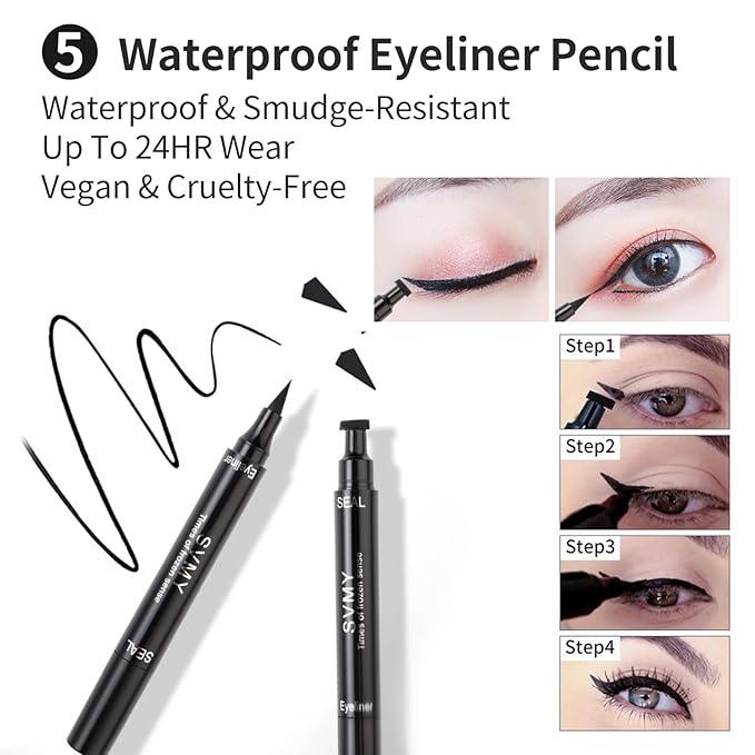 All in One Makeup Kit For Girls - 16 Colors Naked Eyeshadow Palette, 3Pcs Makeup Brushes, Waterproof Eyeliner Pencil, Eyebrow Powder,Eyebrow Pencil,Mascara, Women and Beginners Teens Makeup Gift Set-Velvo Beauty