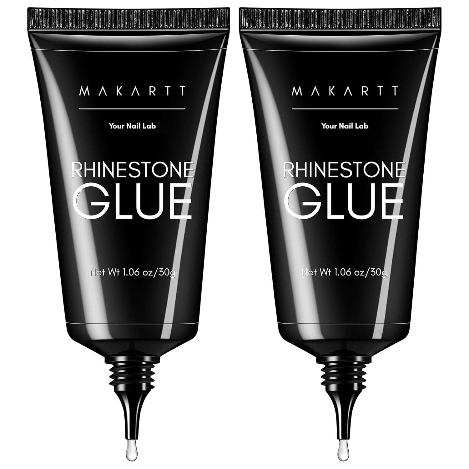 Makartt Nail Rhinestone Glue for Nails- 60ML Super Strong Gel Glue for Rhinestones, 3D Art Charm Decorations Bling Gem Bow Jewels Crystals Beads Diamonds Pearls, Beauty Gift, UV Lamp Need-Velvo Beauty